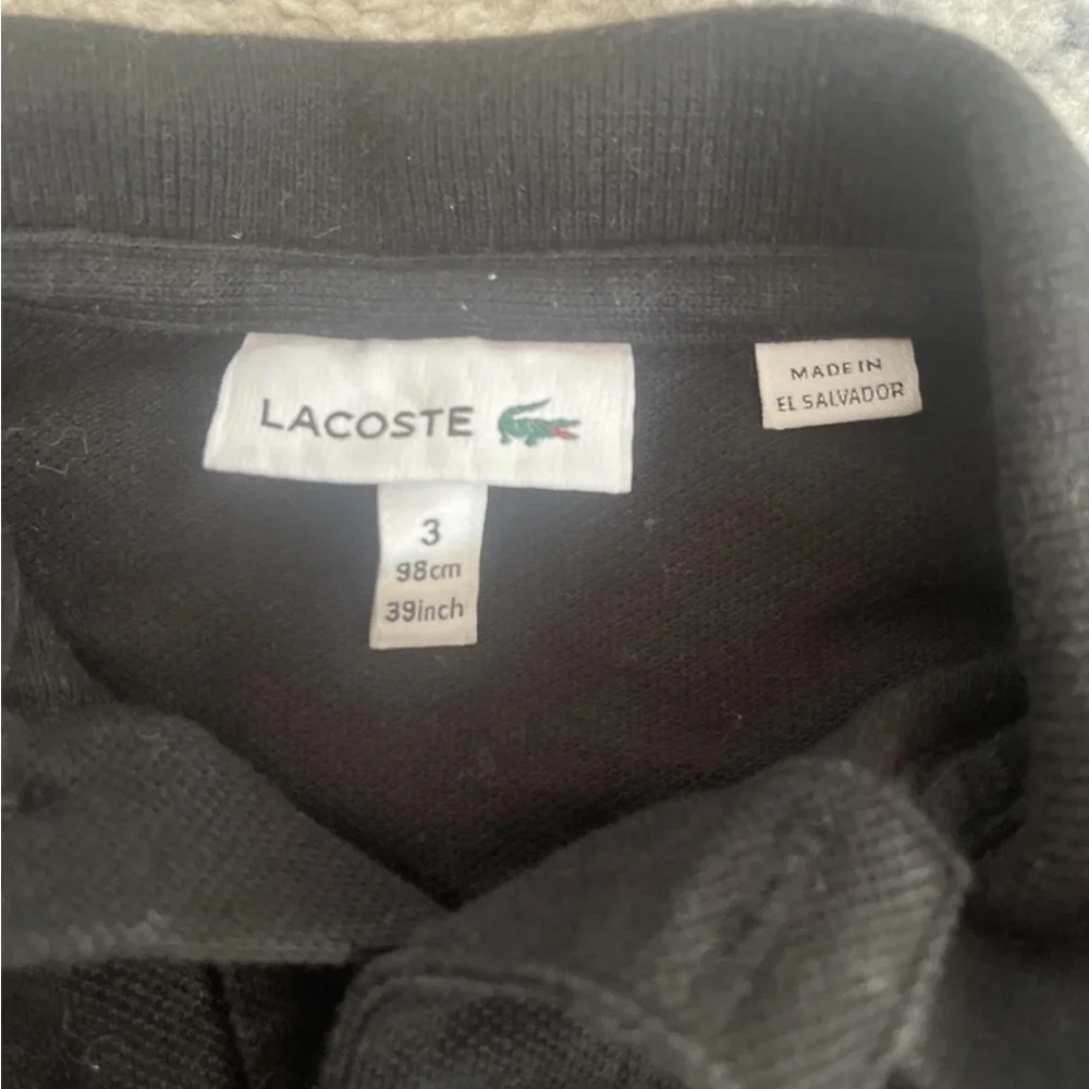 Lacoste Kids Dark Polo Shirt - Picture 2 of 4